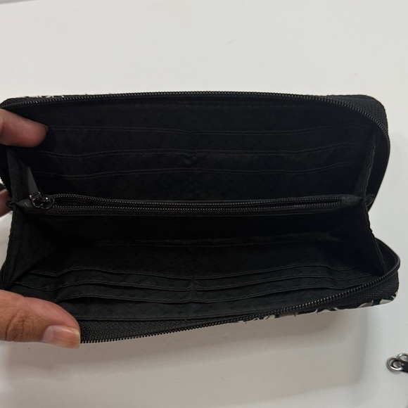 Vera Bradley Black and Yellow Floral Wallet Set - Picture 3 of 7